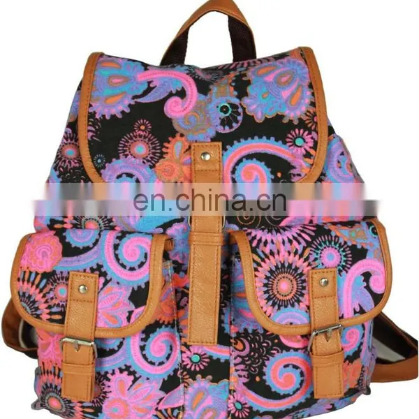 Wholesale Unisex Canvas Sports Travelling Backpack Bag photo-4