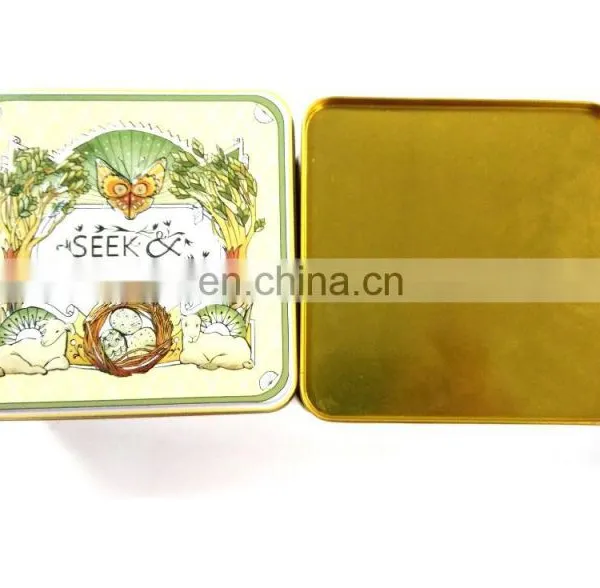 Eco-friendly Cheap Price Small Size Biscuit Metal Tin Box photo-2