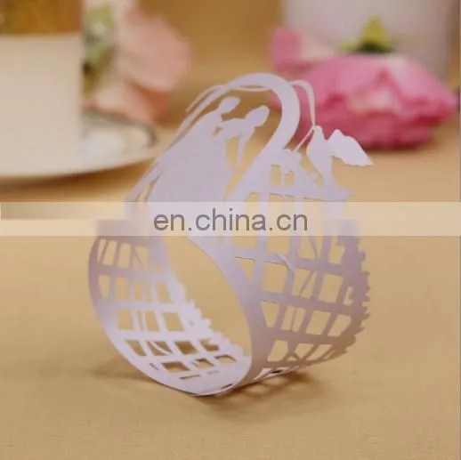 Paper Cupcake Wrappers Laser Cut Cake Decorative Wrappers photo-2