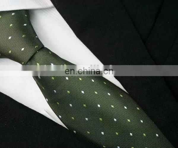 Fashion Red Dot Cheap Woven Slim Ties for Men Design photo-2