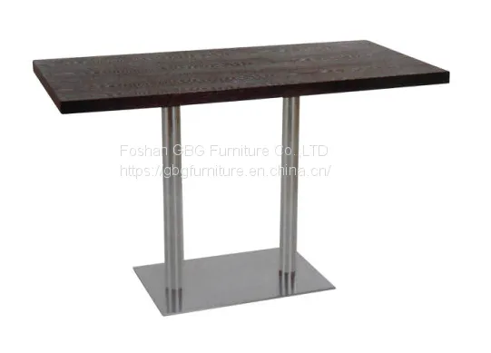 Modern Classic Design Restaurant Table With Wood Table Top