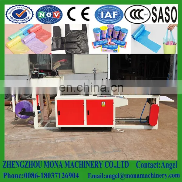 Biodegradable Poly/nylon/polythene Garbage T-shirt Shopping Plastic Carry Bag Making Machine photo-6