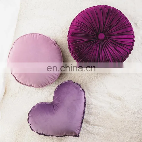 Custom Cute Purple Heart Shaped Pillow Toy Throw Pillows Gift for Living Room photo-7