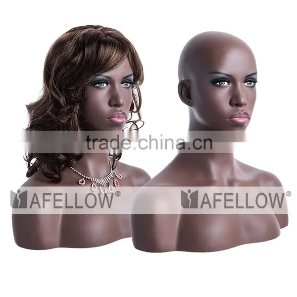 New Design Black Girl Head Mannequin Head for Wigs Display photo-3