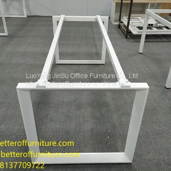 Office Desk Steel Frame Wooden Top Combination Office Workstation photo-5