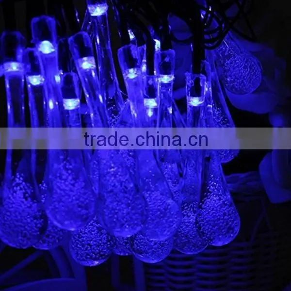 LED Water Drop Solar String Fairy Waterproof Lights Christmas Lights Solar Powered String Lights for Garden, Patio, Yard HNL213S photo-4