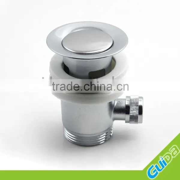 Chrome Bathroom Basin Sink Rod Operated Push Pull Lever Pop Up Waste Plug