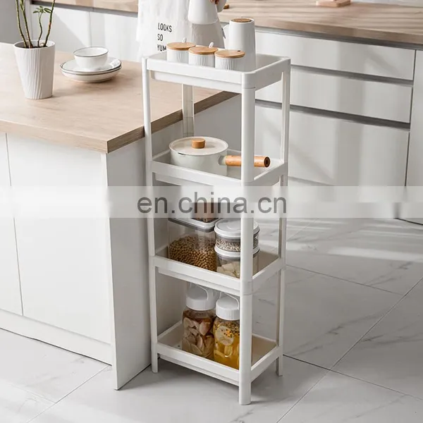 3-tier Kitchen Bathroom Rolling Cart Trolley Hand Food Carts Truck Trolley Storage Organizer Wheel Plastic Utility Craft Cart photo-4