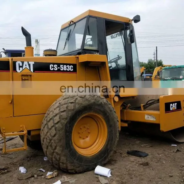 Powerful Cat Construction Work Machine Used Road Rollers for Sale photo-3