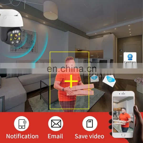 2MP IP Camera 4G SIM CARD 4X Zoom Security Outdoor Indoor PTZ 1080P HD CCTV Dome Surveillance Cam Motion Tracking CamHipro photo-4