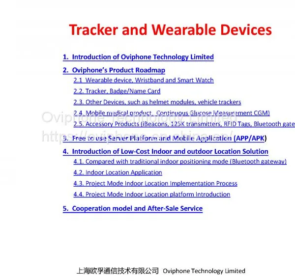 Wearable and Tracker (Indoor and Outdoor)