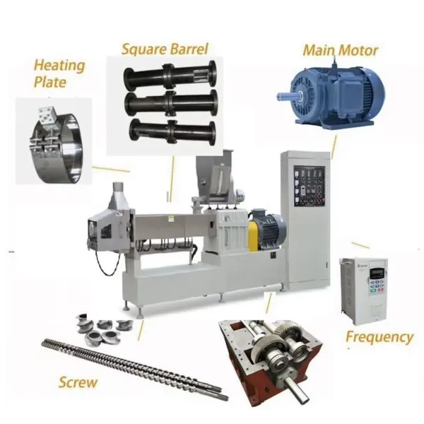 Factory Price High Quality Dry Wet Various Shapes Flavors Dog Food Pellet Making Extruder Machine Food Pet Pellet Feed Processing Line photo-5