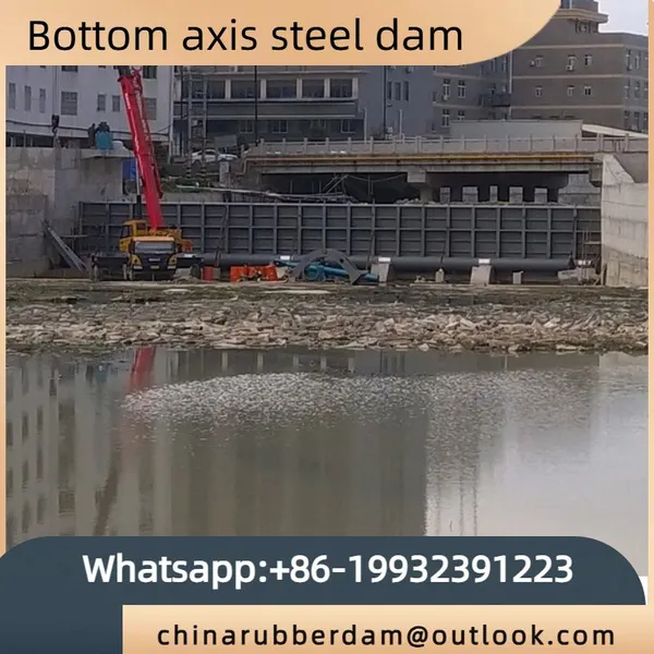 Steel flap water gate hydraulic steel dam arc machine gate integrated stainless steel sewage treatment equipment
