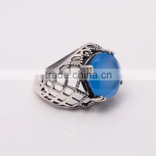 CHALCEDONY RING ,925 Sterling Silver Jewelry Wholesale,WHOLESALE SILVER JEWELRY,SILVER EXPORTER,SILVER JEWELRY FROM INDIA photo-2
