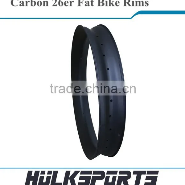 High-end 26er Fat Bike Carbon Wheelset 3K/UD 80 mm Fatbike Rims 18mm Profile Depth Carbon Hooklesse/clincher Mtb Rim Quality Choice photo-3
