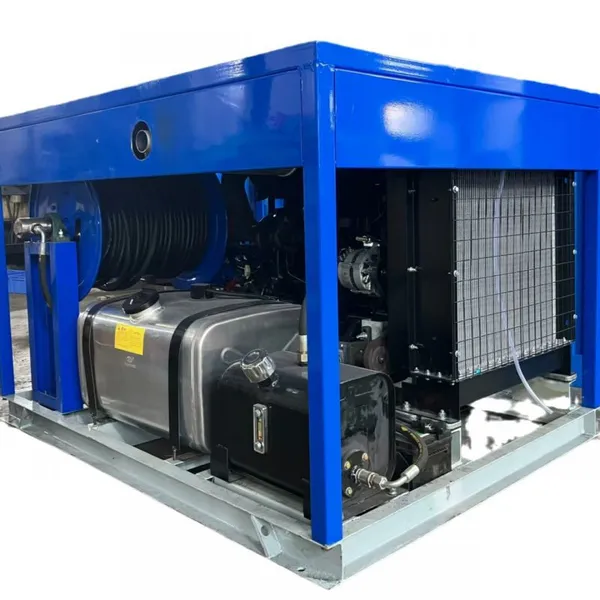 RELIABLE High Pressure 240bar Diesel Drive Pipeline Dredging Machine Sewer Factory Sewage Cleaning Water Based Cleaning Process photo-5