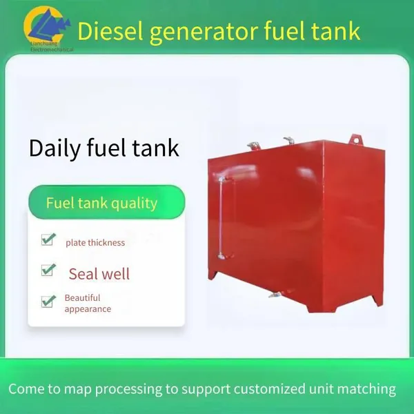 diesel generator oil storage tank, horizontal daily-use oil tank design, split circular 2500-liter