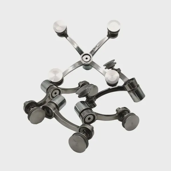Free Samples SS316 4 Way Arm Spider Bracket 150mm Precision Casting Satin Finish for Glass Canopy photo-4