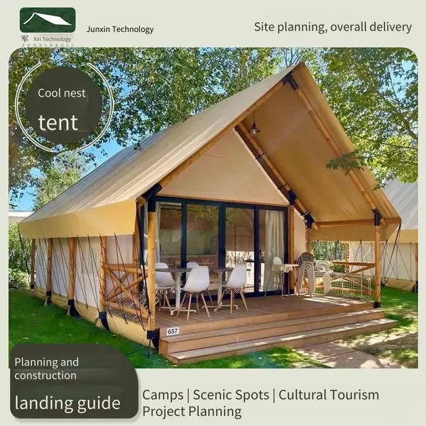 Junxin Cool Nest Hotel Tents, Luxury Double - Layer Accommodation Tents for Cultural and Tourism Camps and Wilderness Luxury Resorts