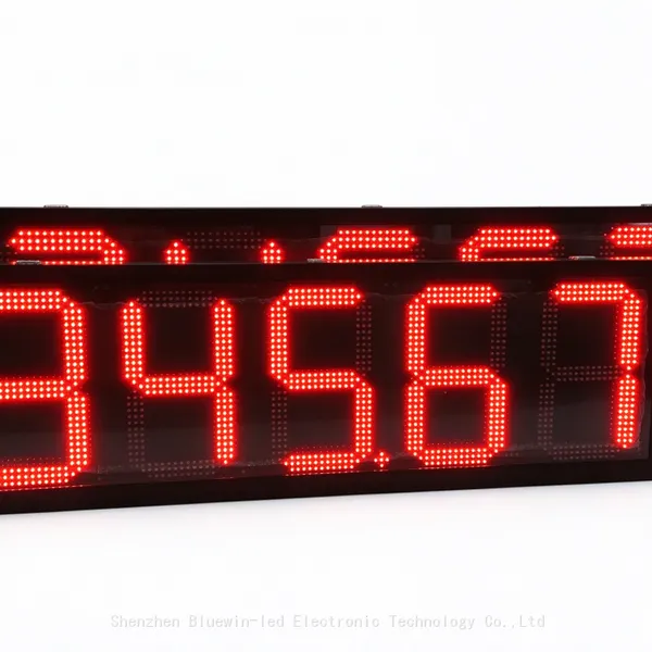 Outdoor LED Gas Price Sign 888.88 Digital Display IP65 Remote Control 8 Inch Iron Cabinet Gas Station