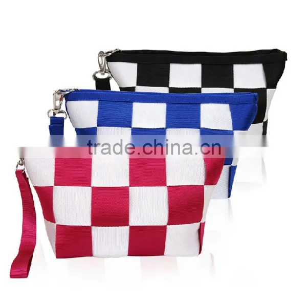 Grid Cosmetics Bag Hand Bags Travel Wash Gargle Personality Makeup Cases photo-2