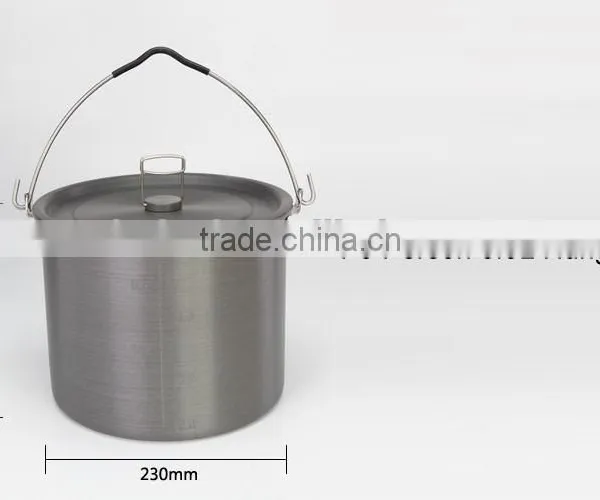 4-6 Persons Aluminum Hanging Pot for Outdoor Camping photo-2