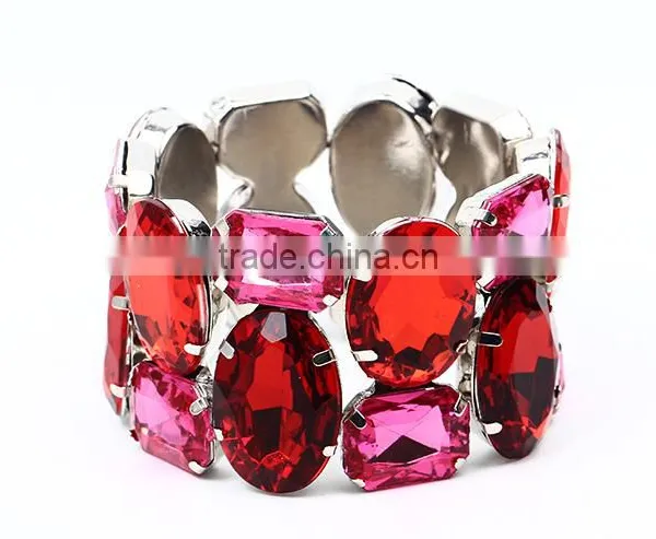 Wholesale Jewelry Factory Elastic Crystal Bracelet Exaggerate Bracelet photo-2