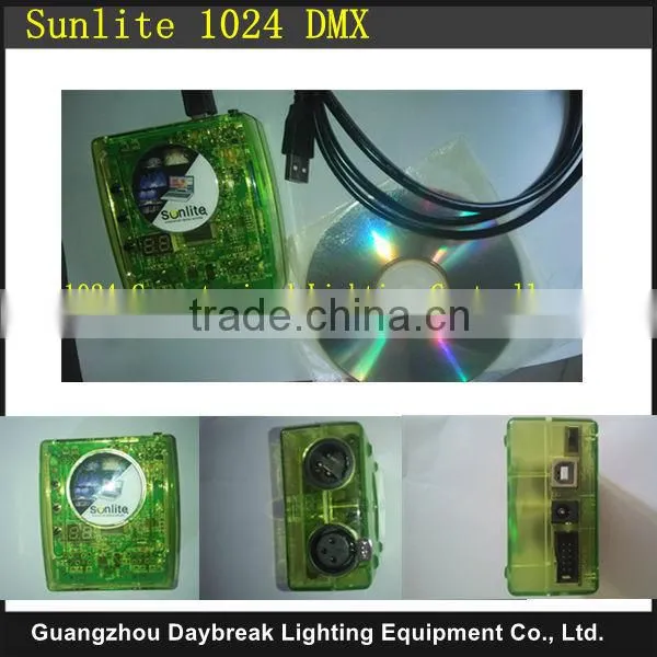 sunlite USB dmx, sunlight dmx controller 1024