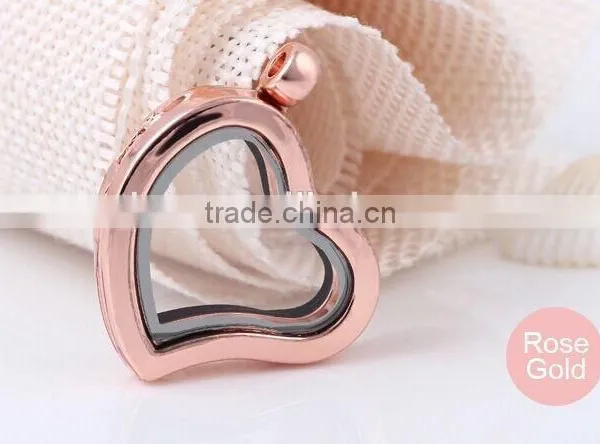 Smooth Heart Various Locket Yiwu Jewelry Manufacturer Fashion Jewelry With Full Crystal Rhinestone photo-6