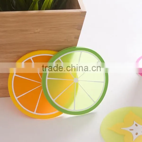 Zakka Cute Fruit Cat Silicone Cup Mat photo-3