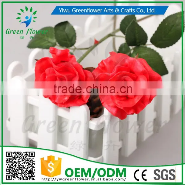 Greenflower 2016 Wholesale Handscrafts Real Touch Latex PU China Artificial Flowers Rose for Wedding Decoration Occation photo-2