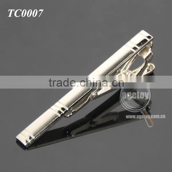 Gentleman Silver Simple Necktie Tie Clip Bar Pin Practical Men Style Metal Blank Tie Clip Hardware photo-6