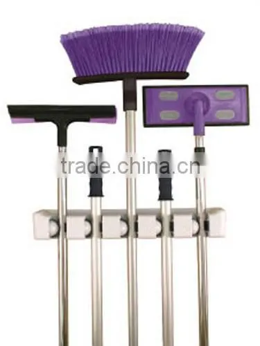 Magic Holder 5 Position Broom Organizer Broom Holder Cleaning Tools Organizer photo-6