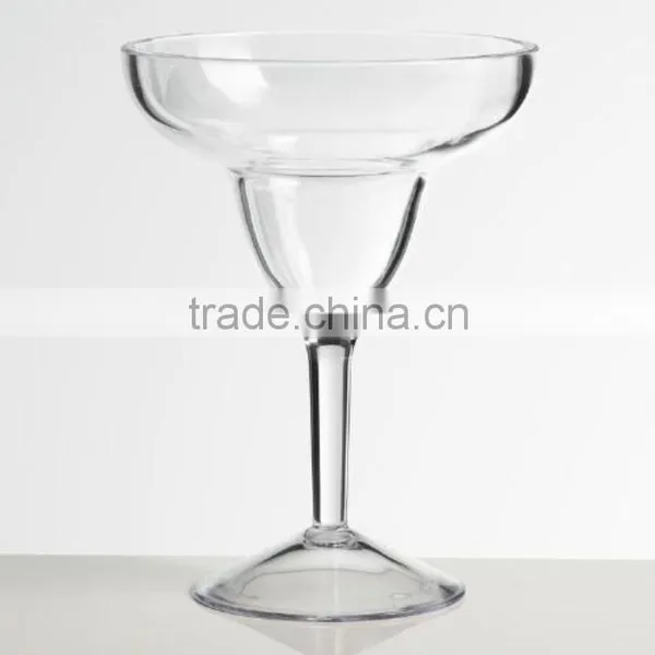 Trade Assurance Plastic Durable Polycarbonate Cocktail Martini Glass