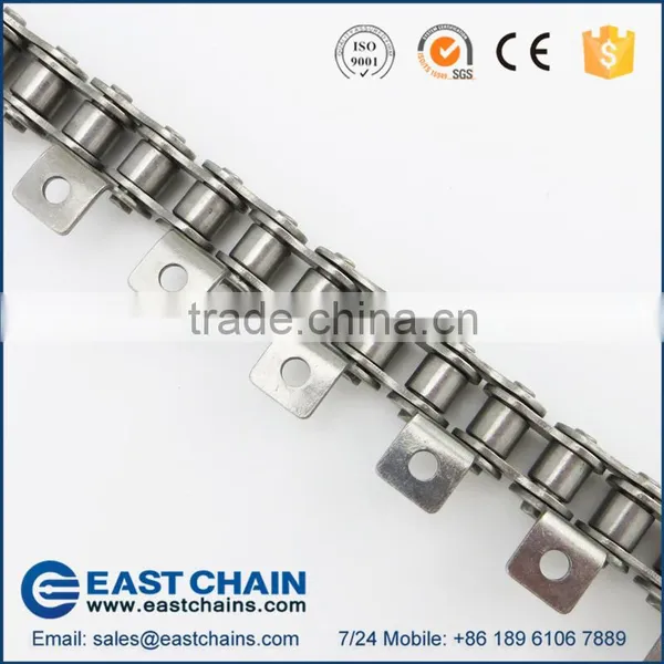 Industry Stainless Steel Roller Chain 08A With SK1 Attachments photo-2