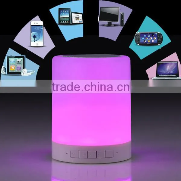 Rechargeable Battery Music Mini Wireless Bluetooth Speaker With Led Light photo-2