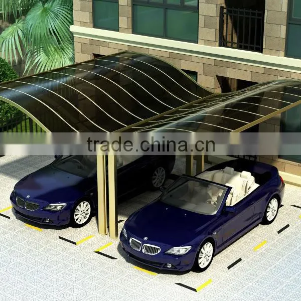 newest design aluminum double type carport