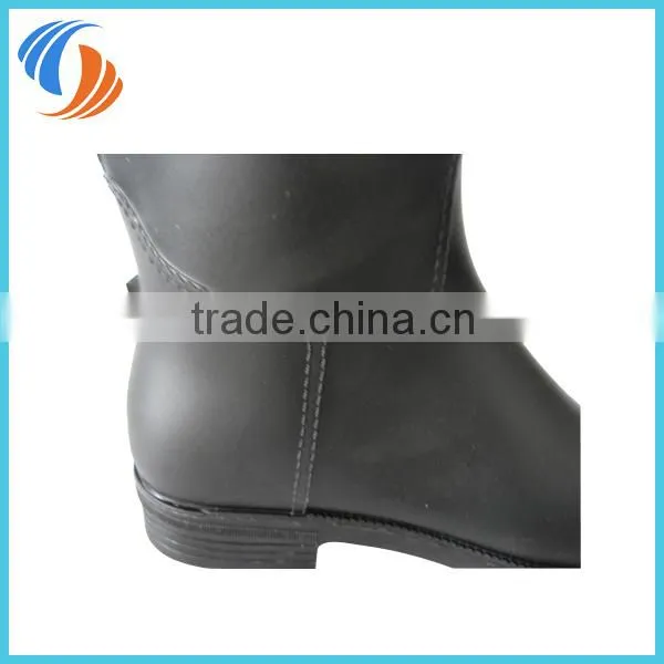Women's New Stylish PVC Solid Waterproof Boots Hight Tube Rain Boots photo-3