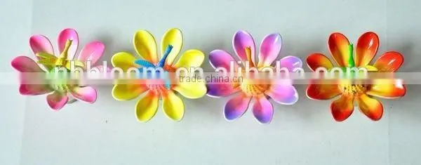 3.5 Inch Dragonfly and Butterfly on Lotus Plastic Flowers Fridge Magnet photo-2