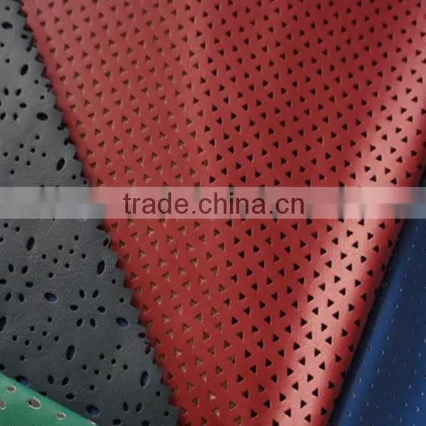 2013 Hot Sales Punched Polyester Imitation Leather Fabric for Garment , Suit, Jacket and Coat,sun-protective Clothing photo-3