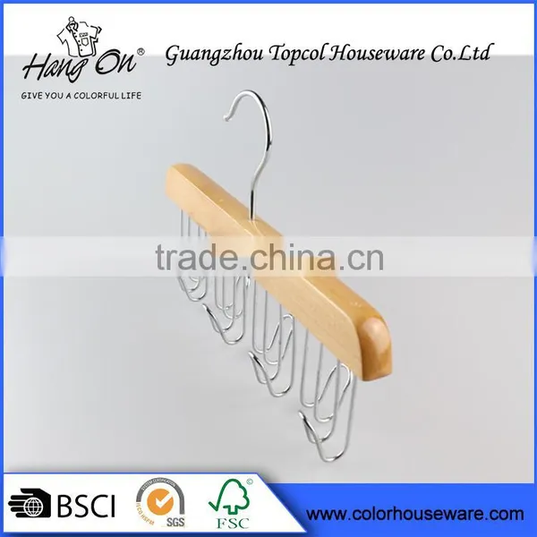 Durable Wood Hanger for Tie/Belt photo-3