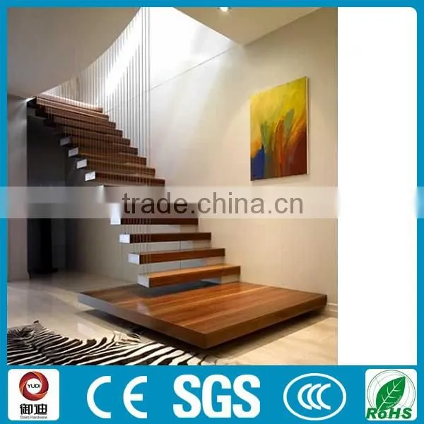 Modern Interior Wood Floating Stairs Supplier From China photo-2