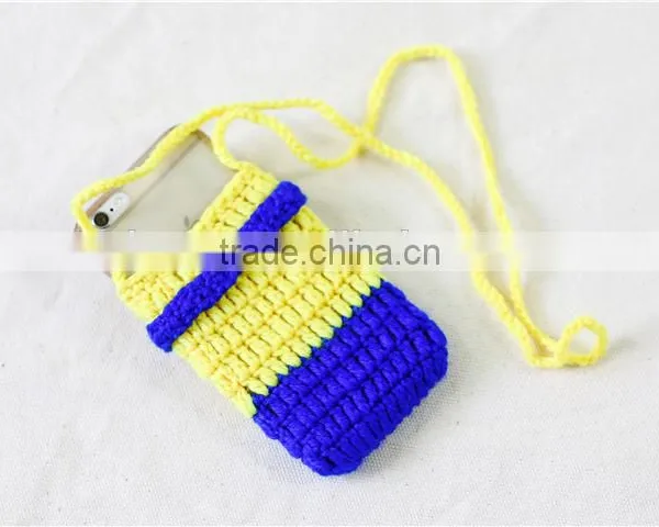 2016 New 7*11cm 100% Acrylic Material Knitted Women Purse photo-3