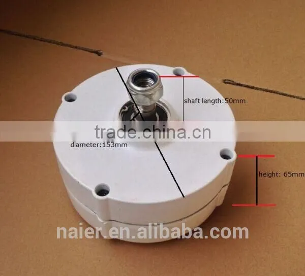 Low RPM 100w 12/24v AC Output Generator With CE Made in China photo-3