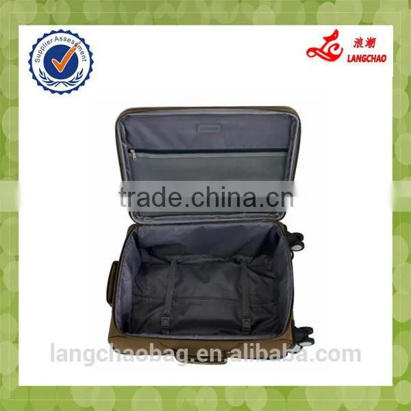 New Design Customized 4 Spinner Wheels Zipper Personalized Soft Polo Trolley Luggage Sets photo-6