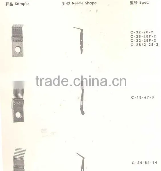 Large Market!core Needle Blocks & Raschel Compound Needles