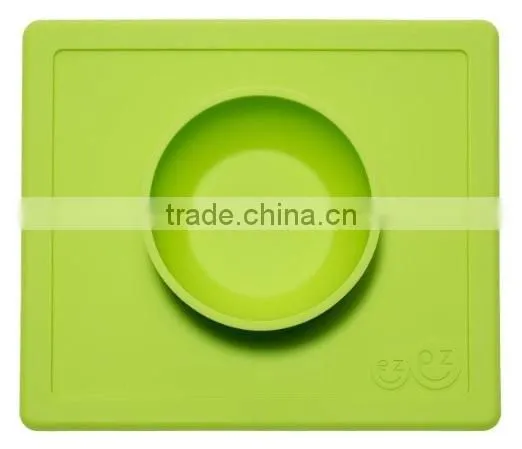 Custom Food Grade Baby Snack Mat Silicone Placemat Plate photo-2
