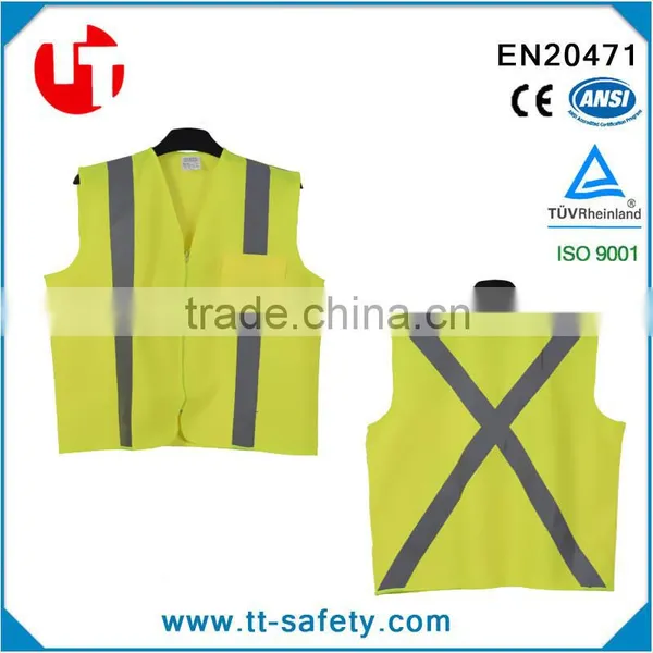 OEM China Factory High Visibility Reflective Fluorescent Jacket for Safety Warning Protection
