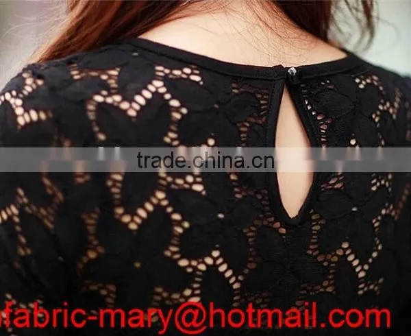 Fashionable Lace Fabric With Polyester Spandex for Home Decoration TH-2040 photo-5