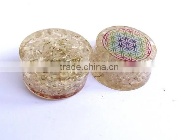 Crystal Quartz Chakra Flower Of Life Orgonite Energy Tower Buster photo-5